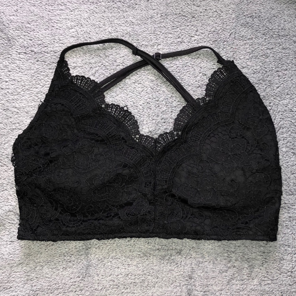 Black Lace Crop Top/Bralette